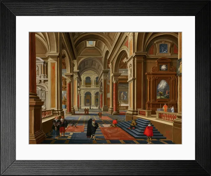 Framed Print : Interior of a Catholic Church. Creator: Bartholomeus van Bassen Framed Print : Interior of a Catholic Church. Creator: Bartholomeus van Bassen