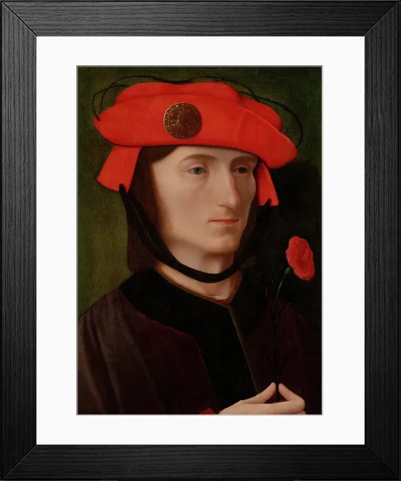 Framed Print : Portrait of a Man with a Samson Medal. Creator: Flemish painter Framed Print : Portrait of a Man with a Samson Medal. Creator: Flemish painter