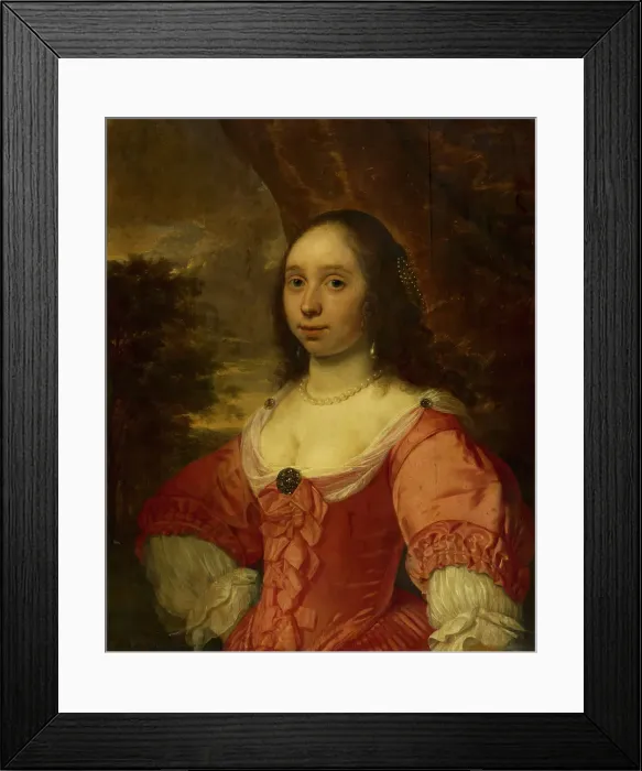 Framed Print : Portrait of a Woman, c1633-1670. Creator: Bartholomeus van der Helst Framed Print : Portrait of a Woman, c1633-1670. Creator: Bartholomeus van der Helst