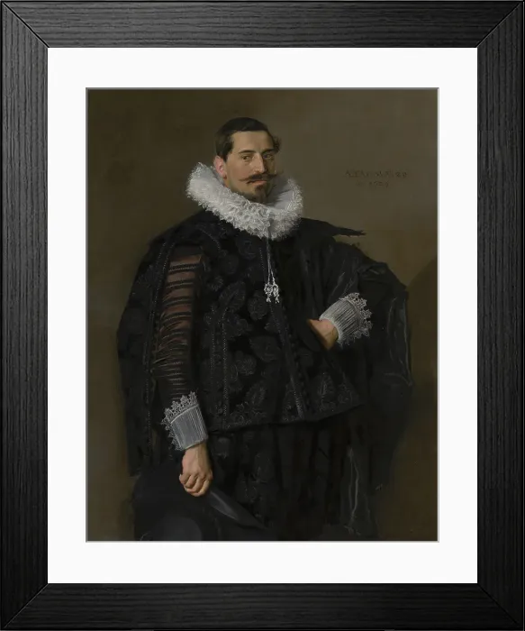 Framed Print : Portrait of Jacob Olycan (1596-1638), 1625. Creator: Frans Hals Framed Print : Portrait of Jacob Olycan (1596-1638), 1625. Creator: Frans Hals