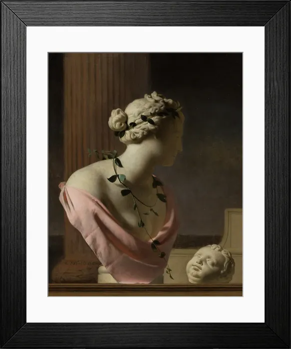 Framed Print : Trompe l'Oeil with a Bust of Venus. Creator: Caesar Boetius van Everdingen Framed Print : Trompe l'Oeil with a Bust of Venus. Creator: Caesar Boetius van Everdingen