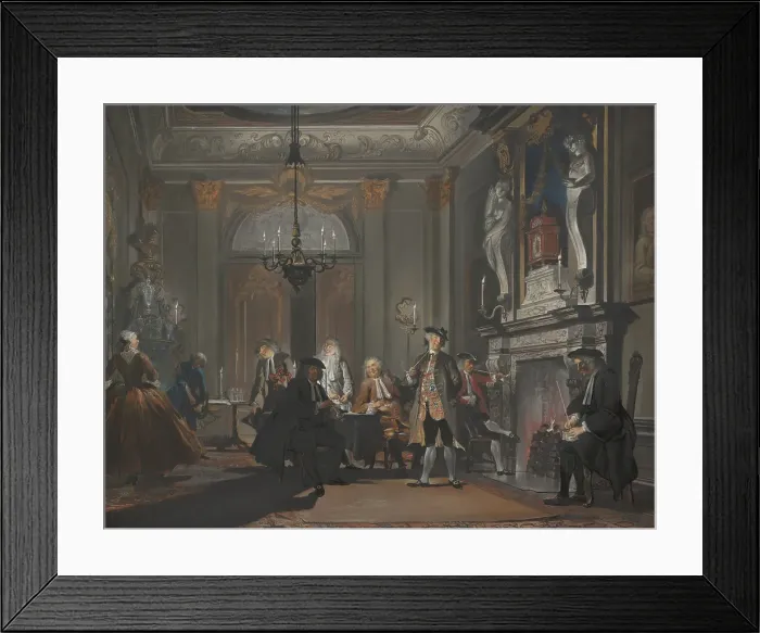 Framed Print : Nemo Loquebatur ('No one was speaking'), c1720-1750. Creator: Cornelis Troost Framed Print : Nemo Loquebatur ('No one was speaking'), c1720-1750. Creator: Cornelis Troost