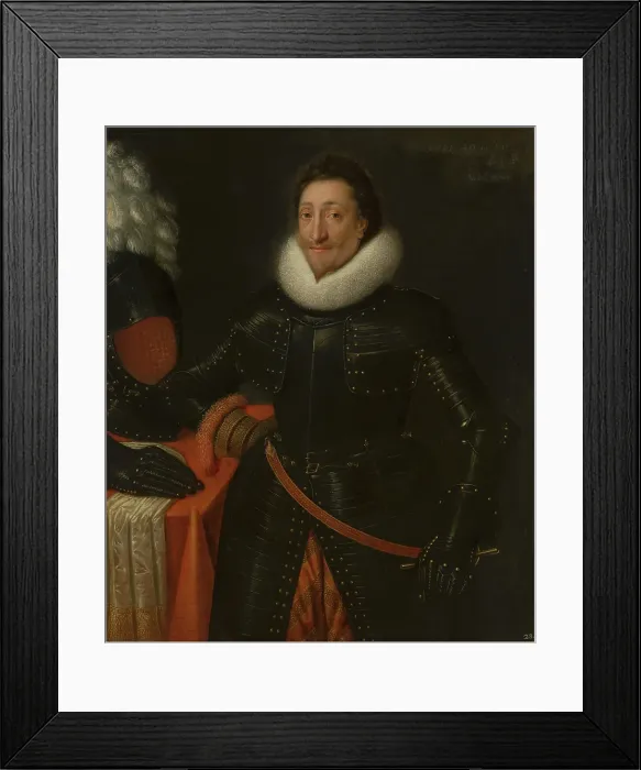 Framed Print : Portret van een officier. Creator: Franciscus de Goltz Framed Print : Portret van een officier. Creator: Franciscus de Goltz