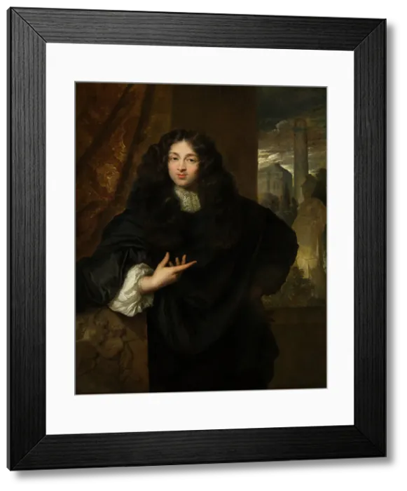 Framed Print : Portrait of Maurits Le Leu de Wilhem (1643- 1724), 1677. Creator: Gaspar Netscher Framed Print : Portrait of Maurits Le Leu de Wilhem (1643- 1724), 1677. Creator: Gaspar Netscher