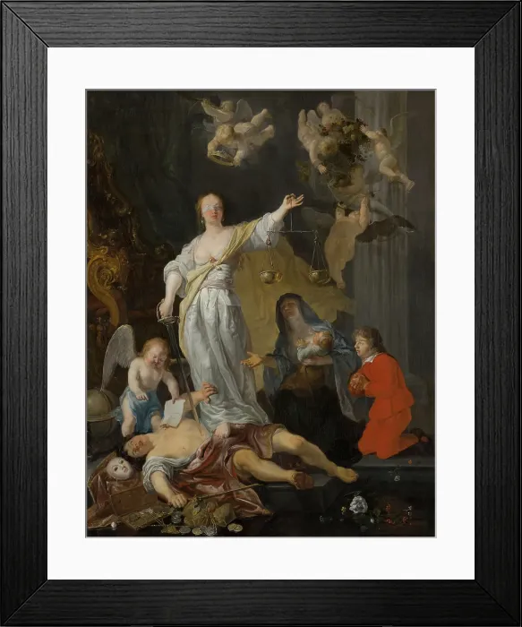 Framed Print : The Triumph of Justice. Creator: Gabriel Metsu