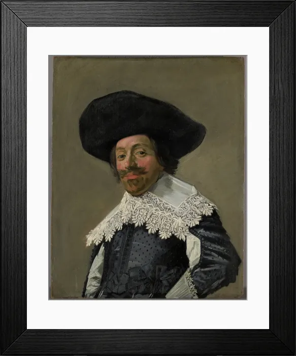 Framed Print : Portrait of a Man, 1634. Creator: Frans Hals Framed Print : Portrait of a Man, 1634. Creator: Frans Hals