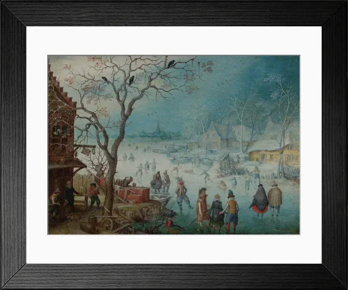 Framed Print : Winter Landscape, c1615-1620. Creator: Christoffel van den Berghe