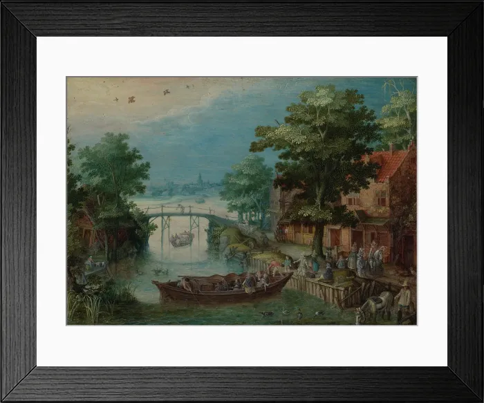 Framed Print : Summer Landscape, c1615-1620. Creator: Christoffel van den Berghe Framed Print : Summer Landscape, c1615-1620. Creator: Christoffel van den Berghe