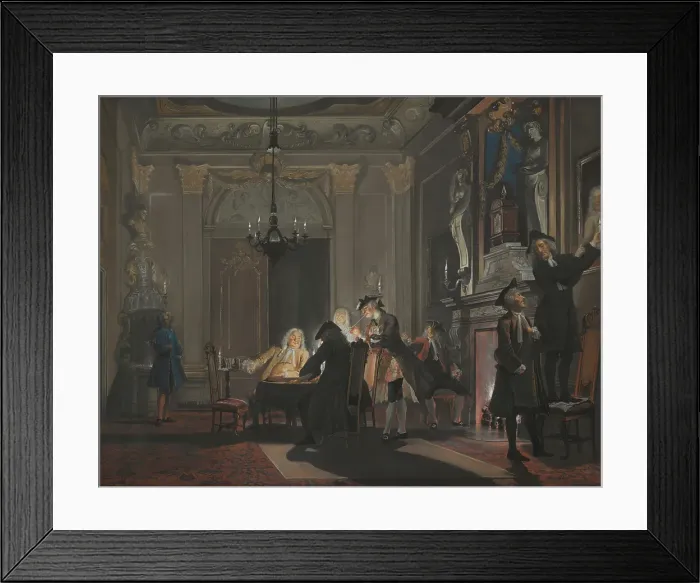 Framed Print : Erat Sermo inter Fratres (The brothers conversed), c1720-1750. Creator: Cornelis Troost Framed Print : Erat Sermo inter Fratres (The brothers conversed), c1720-1750. Creator: Cornelis Troost