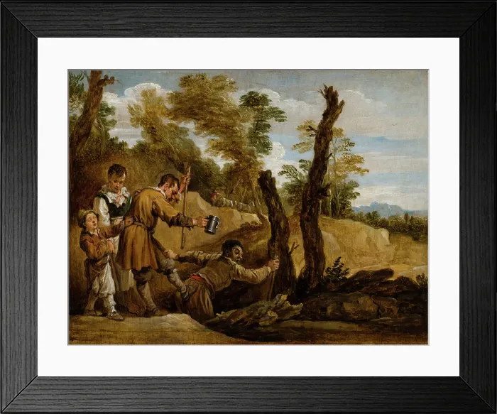 Framed Print : The Blind Leading the Blind. Creator: David Teniers II Framed Print : The Blind Leading the Blind. Creator: David Teniers II