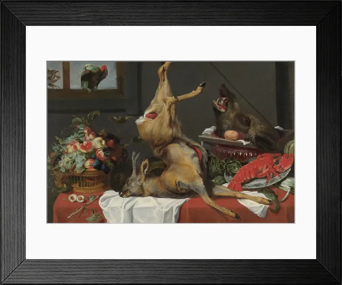 Framed Print : Still Life with a Dead Stag, 1650. Creator: Frans Snyders Framed Print : Still Life with a Dead Stag, 1650. Creator: Frans Snyders