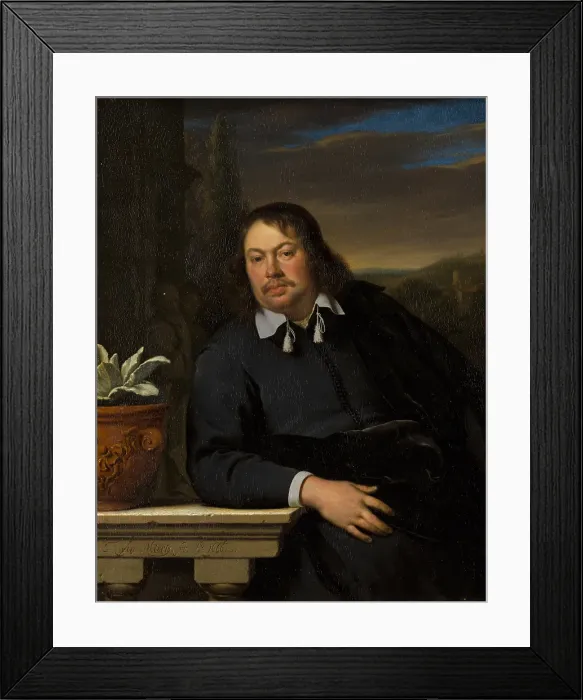 Framed Print : Portrait of Florentius Schuyl (1619-1669). Creator: Frans van Mieris I Framed Print : Portrait of Florentius Schuyl (1619-1669). Creator: Frans van Mieris I