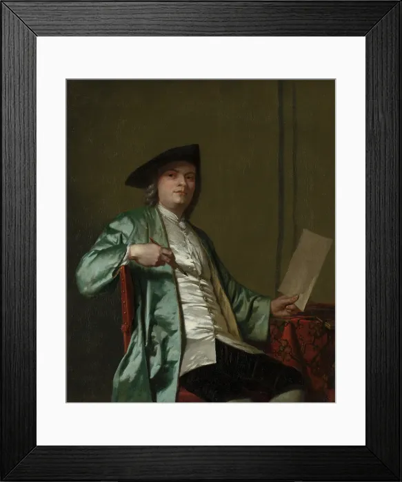 Framed Print : Portrait of Cornelis Ploos van Amstel (1726-1798), c1750s. Creator: George van der Myn Framed Print : Portrait of Cornelis Ploos van Amstel (1726-1798), c1750s. Creator: George van der Myn