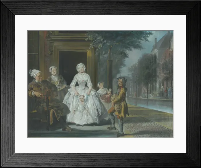 Framed Print : The Organ Grinder, c1720-1750. Creator: Cornelis Troost Framed Print : The Organ Grinder, c1720-1750. Creator: Cornelis Troost