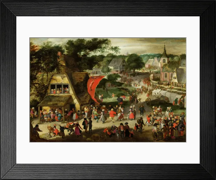 Framed Print : Fair on St Sebastian's Day. Creator: Jacob Savery I Framed Print : Fair on St Sebastian's Day. Creator: Jacob Savery I