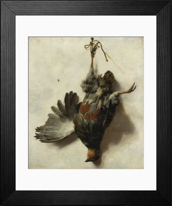 Framed Print : Dead Partridge Hanging from a Nail, c1650-1652. Creator: Jan Baptist Weenix Framed Print : Dead Partridge Hanging from a Nail, c1650-1652. Creator: Jan Baptist Weenix