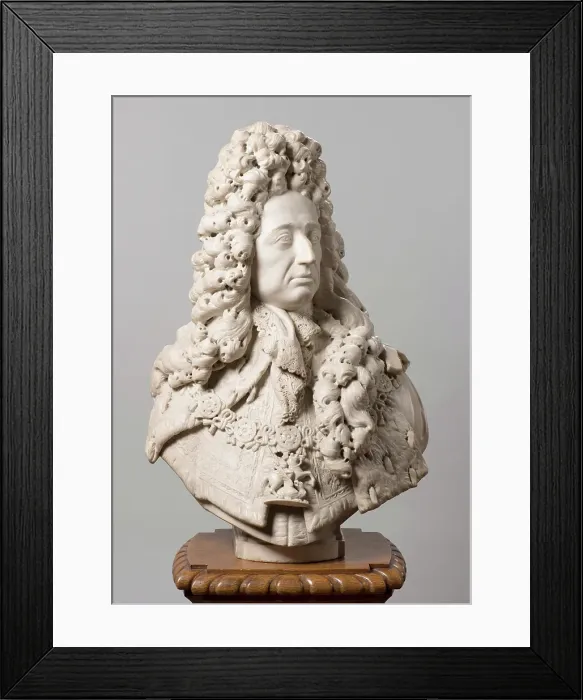 Framed Print : Bust of Stadholder-King William III (1650-1702). Creator: Johannes Blommendael Framed Print : Bust of Stadholder-King William III (1650-1702). Creator: Johannes Blommendael