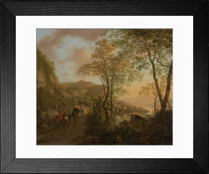 Framed Print : Italian Landscape, c1638-1652. Creator: Jan Dirksz Both Framed Print : Italian Landscape, c1638-1652. Creator: Jan Dirksz Both