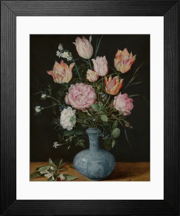 Framed Print : Flowers in a Wan-Li Vase, c1610-1615. Creator: Jan Brueghel the Elder Framed Print : Flowers in a Wan-Li Vase, c1610-1615. Creator: Jan Brueghel the Elder