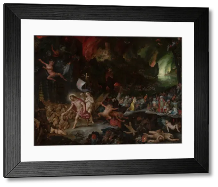 Framed Print : Christ's Descent into Limbo. Creators: Jan Brueghel the Elder, Johannes Rottenhammer the elder Framed Print : Christ's Descent into Limbo. Creators: Jan Brueghel the Elder, Johannes Rottenhammer the elder