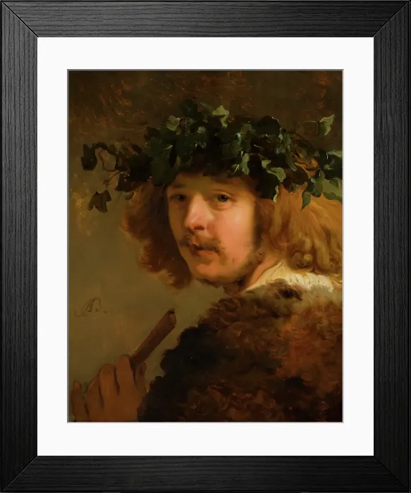 Framed Print : Shepherd with Flute (Self-Portrait?), c1630-1650. Creator: Jacob Adriaensz. Backer Framed Print : Shepherd with Flute (Self-Portrait?), c1630-1650. Creator: Jacob Adriaensz. Backer