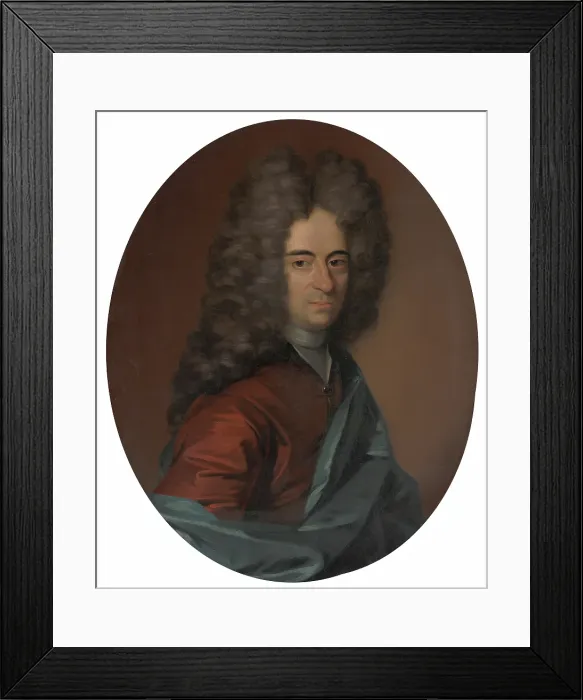 Framed Print : Portrait of a Man, probably Mathias Lambertus Singendonck (1678-1742), Burgomaster of Nijmegen. Creator: Gerrit Alberts Framed Print : Portrait of a Man, probably Mathias Lambertus Singendonck (1678-1742), Burgomaster of Nijmegen. Creator: Gerrit Alberts