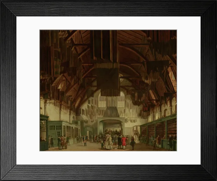 Framed Print : The Main Hall of the Binnenhof in The Hague, with the State Lottery Office, 1779. Creator: Hendrik Pothoven Framed Print : The Main Hall of the Binnenhof in The Hague, with the State Lottery Office, 1779. Creator: Hendrik Pothoven