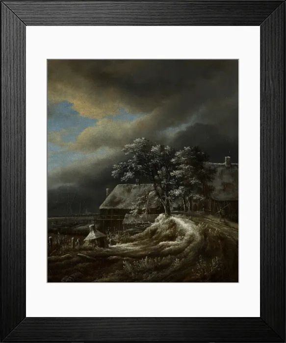 Framed Print : Winter Landscape, c1650-1680. Creator: Jacob van Ruisdael Framed Print : Winter Landscape, c1650-1680. Creator: Jacob van Ruisdael