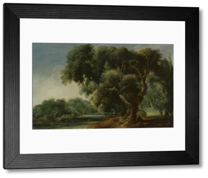 Framed Print : Imaginary Wooded Landscape, c1610-1630. Creator: Jacob Jacobsz. Van Geel Framed Print : Imaginary Wooded Landscape, c1610-1630. Creator: Jacob Jacobsz. Van Geel