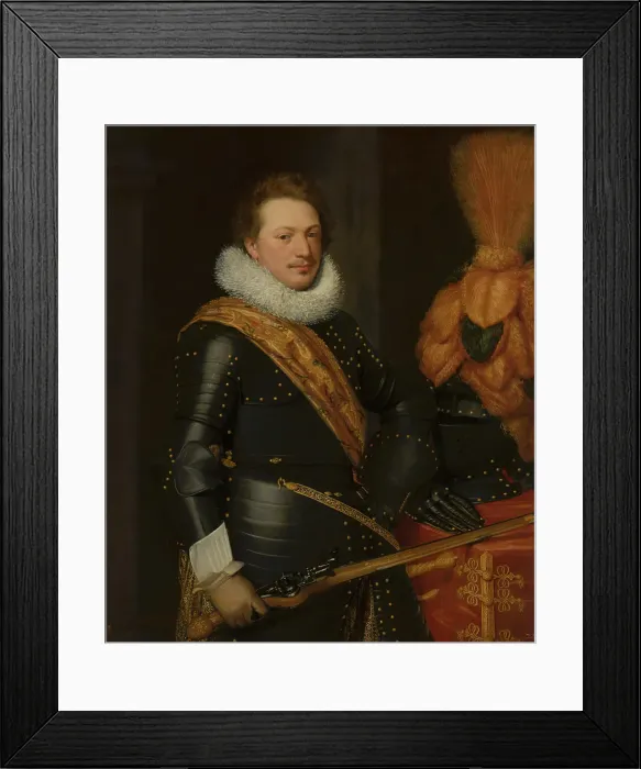 Framed Print : Portrait of an Officer, presumably Walraven IV van Brederode (1596 / 97-1620), c1610s. Creator: Jan Anthonisz van Ravesteyn Framed Print : Portrait of an Officer, presumably Walraven IV van Brederode (1596 / 97-1620), c1610s. Creator: Jan Anthonisz van Ravesteyn