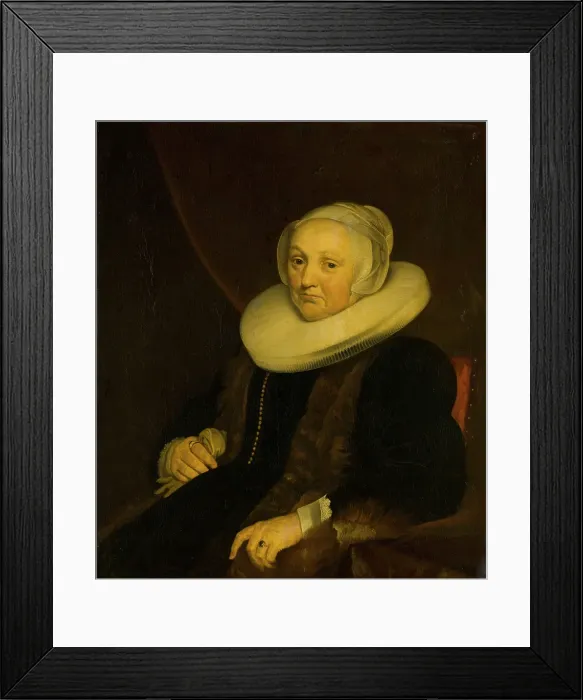 Framed Print : Portrait of a Lady. Creator: Jacob van Loo