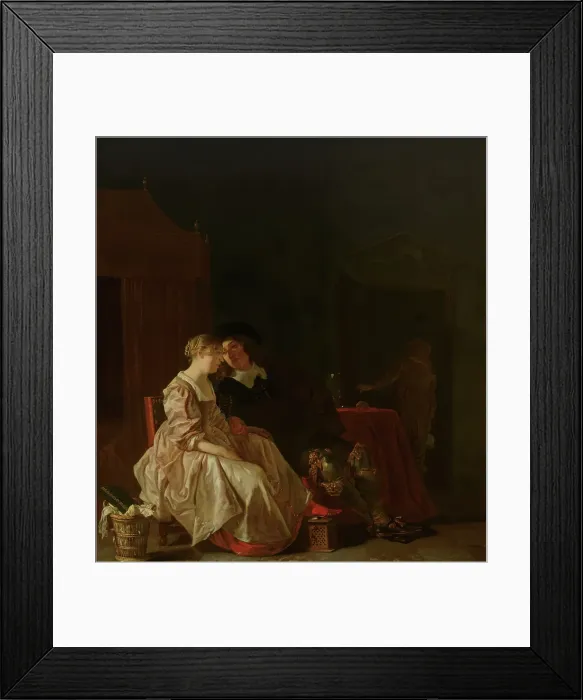 Framed Print : Amorous Couple. Creator: Jacob van Loo Framed Print : Amorous Couple. Creator: Jacob van Loo