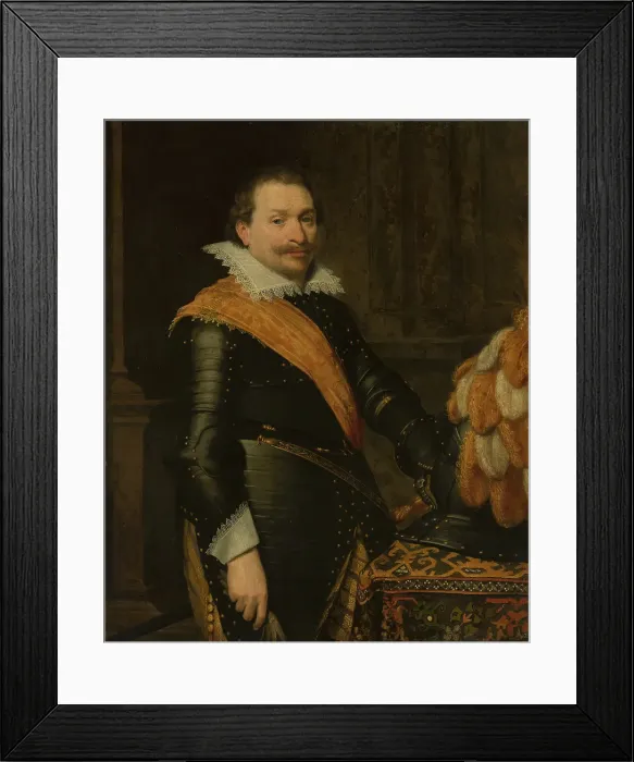 Framed Print : Portrait of an Officer, 1621. Creator: Jan Anthonisz van Ravesteyn