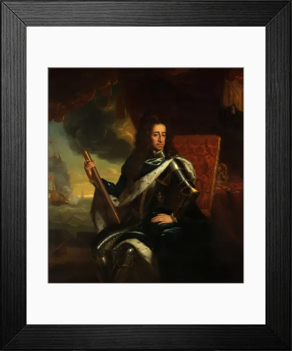 Framed Print : Portrait of Stadholder-King William III (1650- 1702). Creator: Godfried Schalcken Framed Print : Portrait of Stadholder-King William III (1650- 1702). Creator: Godfried Schalcken