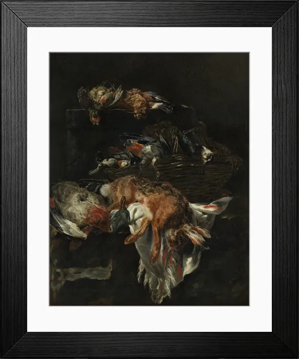 Framed Print : Still Life with Game, c1630-1660. Creator: Jan Fyt Framed Print : Still Life with Game, c1630-1660. Creator: Jan Fyt