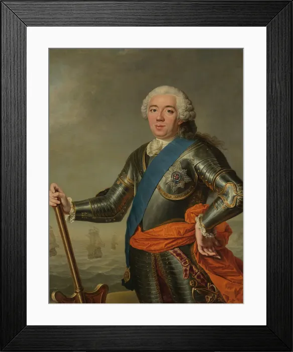 Framed Print : Posthumous Portrait of William IV (1711-1751). Creator: Jacques-Andre-Joseph Aved Framed Print : Posthumous Portrait of William IV (1711-1751). Creator: Jacques-Andre-Joseph Aved