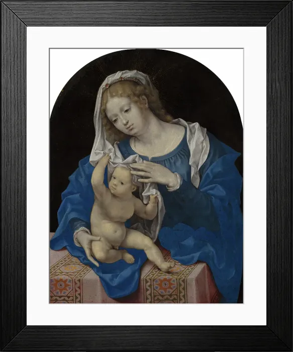 Framed Print : Madonna and Child. Creator: Jan Gossaert Framed Print : Madonna and Child. Creator: Jan Gossaert
