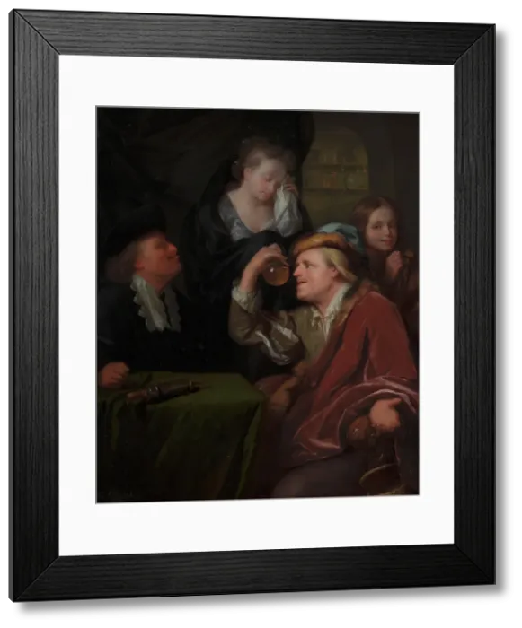 Framed Print : The Doctor's Examination. Creator: Godfried Schalcken Framed Print : The Doctor's Examination. Creator: Godfried Schalcken