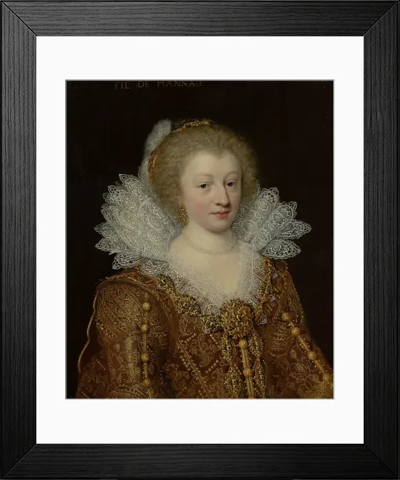 Framed Print : Portrait of Catharina Belgica (1578-1648), 1617. Creator: Jan Anthonisz van Ravesteyn