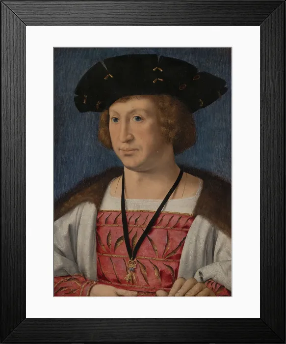 Framed Print : Portrait of Floris van Egmond (1469-1539). Creator: Jan Gossaert Framed Print : Portrait of Floris van Egmond (1469-1539). Creator: Jan Gossaert