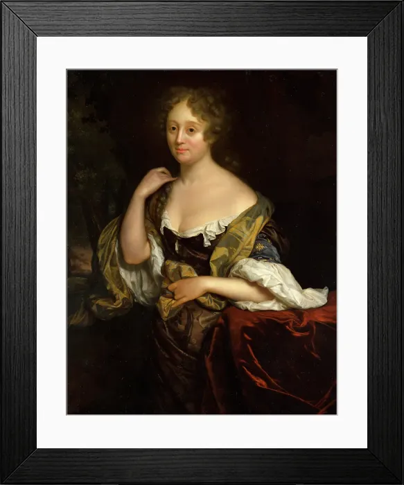 Framed Print : Portrait of Isabella Agneta Deutz (1658- 1694 / 96). Creator: Godfried Schalcken Framed Print : Portrait of Isabella Agneta Deutz (1658- 1694 / 96). Creator: Godfried Schalcken