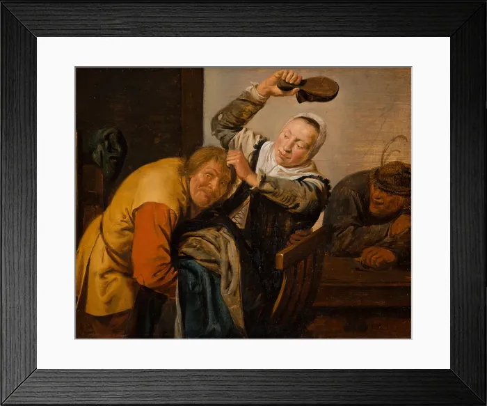 Framed Print : The Five Senses: Touch. Creator: Jan Miense Molenaer Framed Print : The Five Senses: Touch. Creator: Jan Miense Molenaer