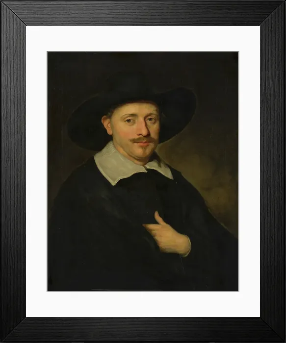 Framed Print : Portrait of a Man, c1645-1660. Creator: Govaert Flinck Framed Print : Portrait of a Man, c1645-1660. Creator: Govaert Flinck