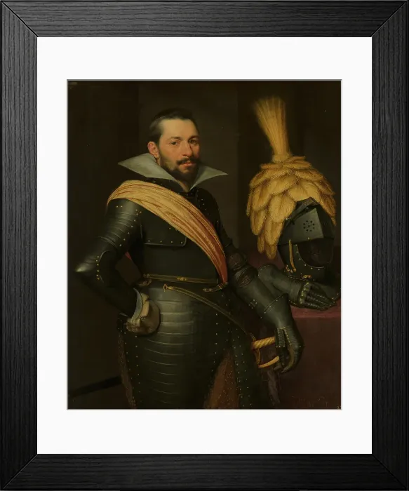Framed Print : Portrait of an Officer, possibly Gaspard de Coligny (1584-1646), c1610s. Creator: Jan Anthonisz van Ravesteyn Framed Print : Portrait of an Officer, possibly Gaspard de Coligny (1584-1646), c1610s. Creator: Jan Anthonisz van Ravesteyn
