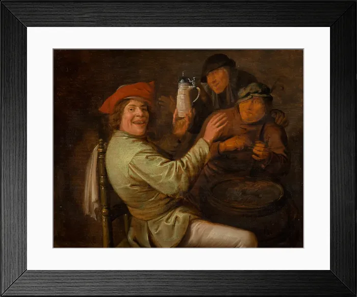 Framed Print : The Five Senses: Hearing. Creator: Jan Miense Molenaer Framed Print : The Five Senses: Hearing. Creator: Jan Miense Molenaer
