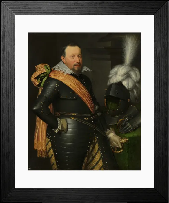 Framed Print : Portrait of an Officer, possibly Adolf van Meetkerken (d. 1625), c1610s. Creator: Jan Anthonisz van Ravesteyn Framed Print : Portrait of an Officer, possibly Adolf van Meetkerken (d. 1625), c1610s. Creator: Jan Anthonisz van Ravesteyn