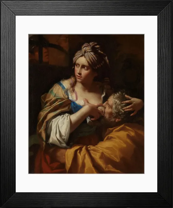 Framed Print : Roman Charity, c1670. Creator: Lorenzo Pasinelli Framed Print : Roman Charity, c1670. Creator: Lorenzo Pasinelli