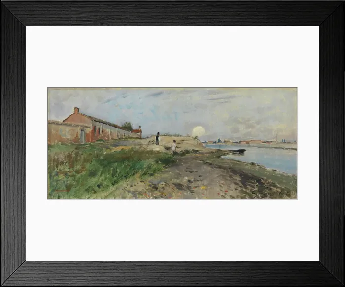 Framed Print : Moonrise, Venice, 1881. Creator: Carl Skanberg Framed Print : Moonrise, Venice, 1881. Creator: Carl Skanberg