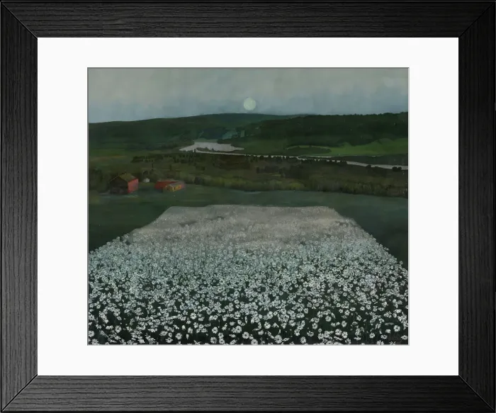 Framed Print : Flower Meadow in the North, 1905. Creator: Harald Sohlberg