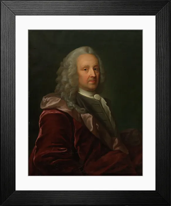 Framed Print : Portrait of Ludvig Holberg. Copy after Johan Roselius, 1847. Creator: Jorgen Pedersen Roed Framed Print : Portrait of Ludvig Holberg. Copy after Johan Roselius, 1847. Creator: Jorgen Pedersen Roed